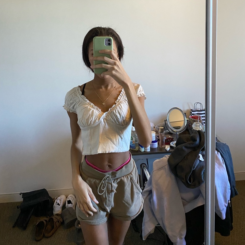 Pacsun Ruffle Crop Top